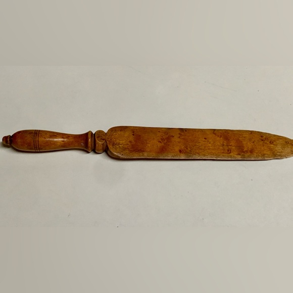 Early 19tb Century Antique Birdseye Maple RL Monogram Initialed Letter Opener - Picture 11 of 13